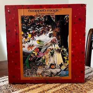 Trapped Magic 550 piece Puzzle By Tom Cross, Witch Puzzles, Halloween Puzzles